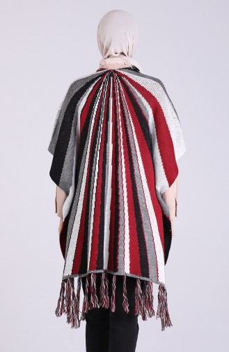 Claret red Poncho 4251-03