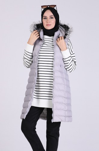 Gilet Sans Manches Gris 17081-02