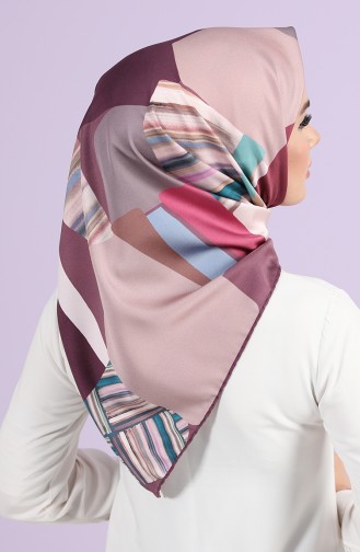 Armine Twill Eşarp 3005P-06 Mürdüm Pudra