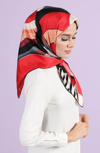 Coral Red Scarf 10108-10