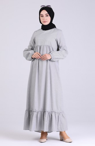 Schwarz Hijab Kleider 1415-01