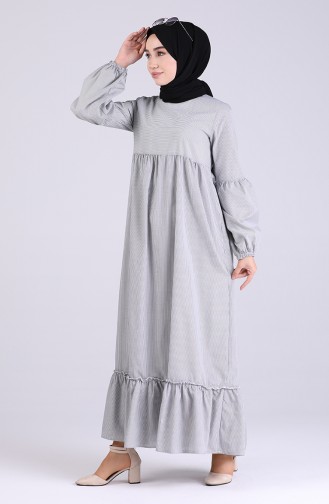 Schwarz Hijab Kleider 1415-01