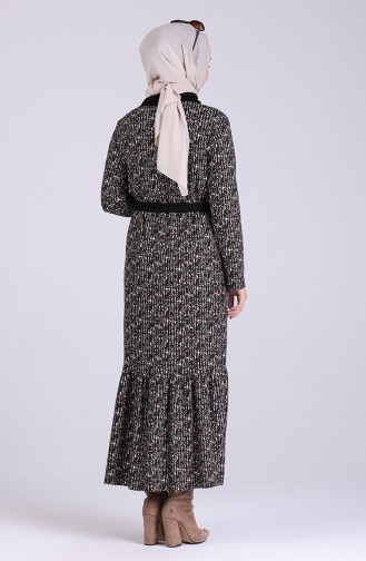 Schwarz Hijab Kleider 0050-01