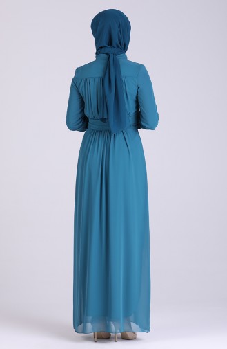 Robe Hijab Pétrole 2038-01
