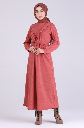Robe Hijab Rose Pâle 1002-05