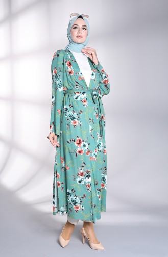 Kimono أخضر 8269-03