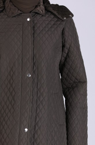 Plus Size quilted Coat 1062-03 Khaki 1062-03