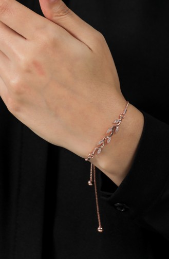 Rosa Haut Armband 036-02