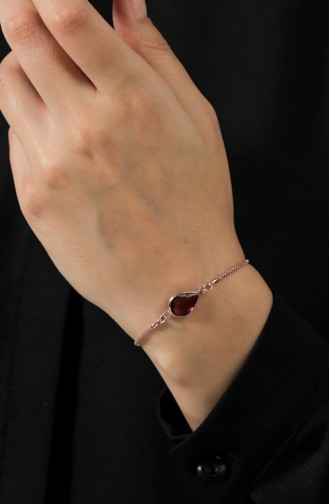Rosa Haut Armband 152-02