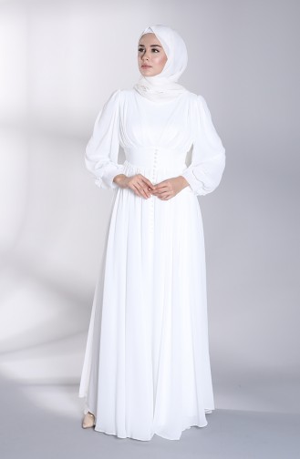 Habillé Hijab Ecru 4830-05