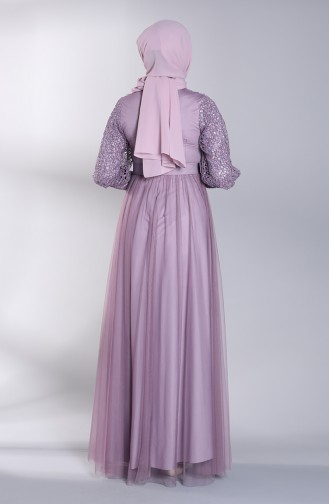 Lila Hijab-Abendkleider 5363-06