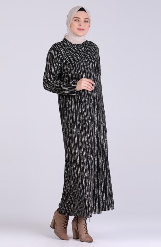 Robe Hijab Noir 0049-01