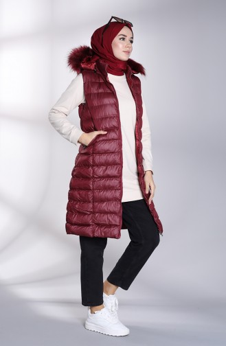 Gilet Sans Manches Bordeaux 17081-03