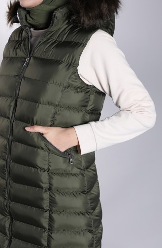 Khaki Gilet 17081-04