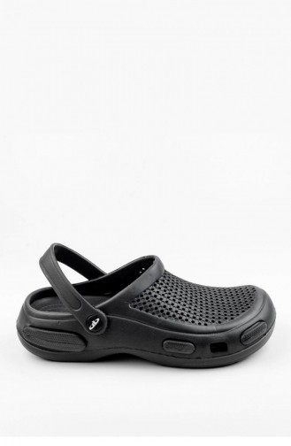 Black Summer slippers 1489.SİYAH
