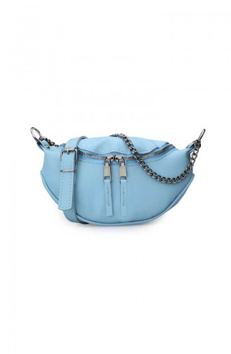 Babyblau Schultertasche 172-03