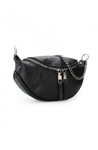 Schwarz Schultertasche 172-11