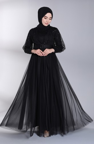 Habillé Hijab Noir 5363-03