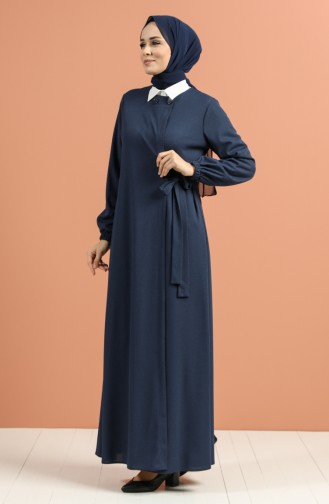 Abayas Bleu Marine 4048-01