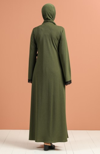 Khaki Abaya 4051-01