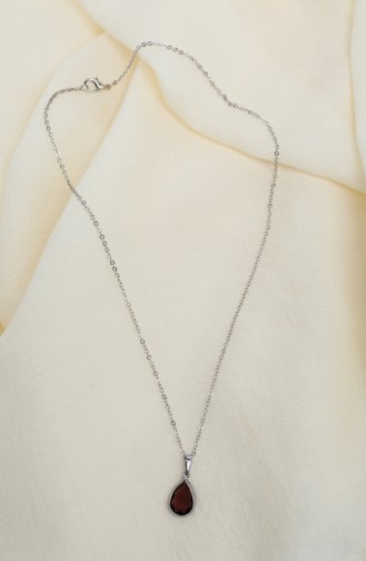 Silver Gray Necklace 006-01