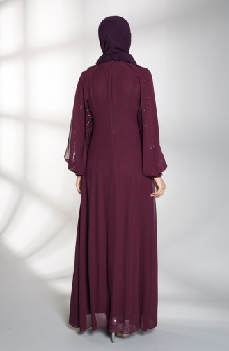 Zwetschge Hijab-Abendkleider 52764-01