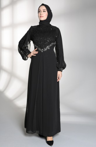 Black İslamitische Avondjurk 52764-03