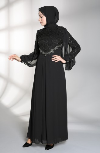 Black İslamitische Avondjurk 52764-03