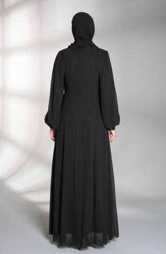 Schwarz Hijab-Abendkleider 52764-03