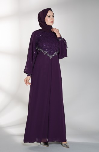 Lila Hijab-Abendkleider 52764-06