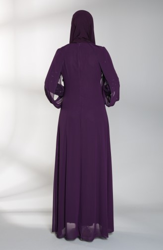 Lila Hijab-Abendkleider 52764-06