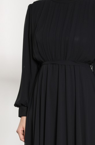 Schwarz Hijab-Abendkleider 4826-03