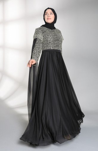Beige Hijab-Abendkleider 8004-03