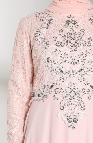 Powder İslamitische Avondjurk 8009-01