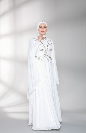 Habillé Hijab Ecru 8026-02