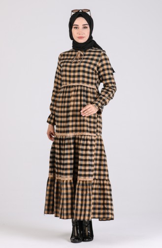 Robe Hijab Tabac 4326-03