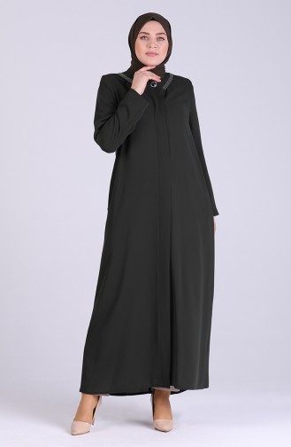 Khaki Abaya 7774-02