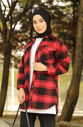 Red Overhemdblouse 1125-02