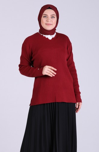 Weinrot Pullover 0533-07