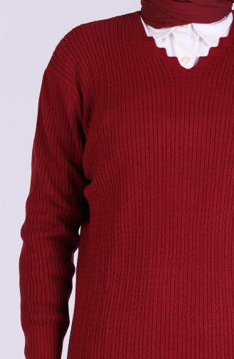Claret Red Sweater 0533-07