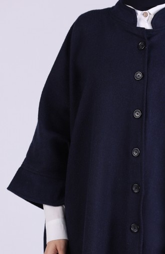 Navy Blue Poncho 9013-01