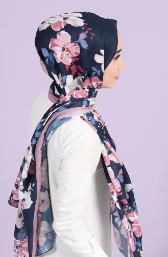شال أزرق كحلي 81004-03