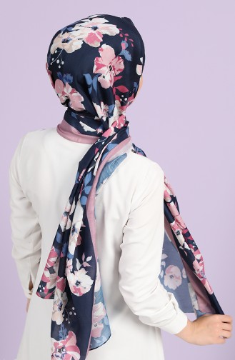 شال أزرق كحلي 81004-03