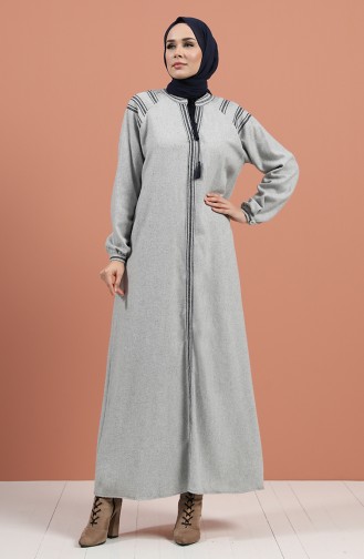 Robe Hijab Gris clair 8131-01