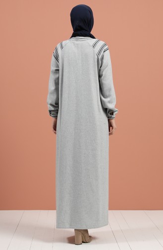 Robe Hijab Gris clair 8131-01