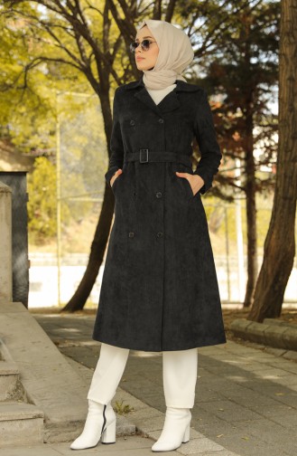 Black Trench Coats Models 1664-02