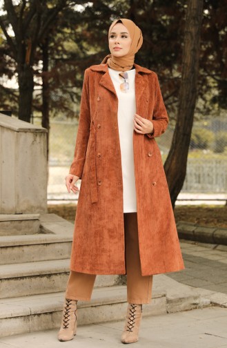 Tobacco Brown Trench Coats Models 1664-03