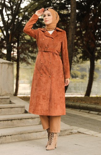 Tobacco Brown Trench Coats Models 1664-03