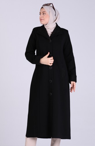 معطف فوقي أسود 4955-01