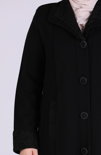 معطف فوقي أسود 4955-01